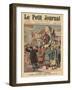 Modernisation of China, Chinese Having their Pigtail Cut Off in Shanghai-French School-Framed Giclee Print