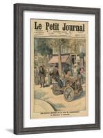 Modernisation of the Street Jobs, the Knife Grinder in His Car-French School-Framed Giclee Print