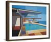 Modernist - Stahl House X-Andy Burgess-Framed Giclee Print