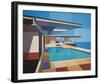 Modernist - Stahl House X-Andy Burgess-Framed Giclee Print