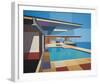 Modernist - Stahl House X-Andy Burgess-Framed Giclee Print