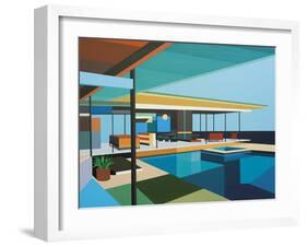 Modernist - Stahl House XI-Andy Burgess-Framed Giclee Print