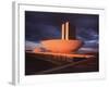 Modernistic Facade of Congress Building Designed by Oscar Niemeyer-Dmitri Kessel-Framed Photographic Print