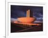 Modernistic Facade of Congress Building Designed by Oscar Niemeyer-Dmitri Kessel-Framed Photographic Print