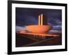 Modernistic Facade of Congress Building Designed by Oscar Niemeyer-Dmitri Kessel-Framed Photographic Print