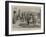 Moderns in the Home of the Ancients, a Street Scene in Pompeii-Frederic De Haenen-Framed Giclee Print