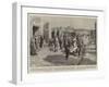 Moderns in the Home of the Ancients, a Street Scene in Pompeii-Frederic De Haenen-Framed Giclee Print