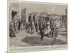 Moderns in the Home of the Ancients, a Street Scene in Pompeii-Frederic De Haenen-Mounted Giclee Print