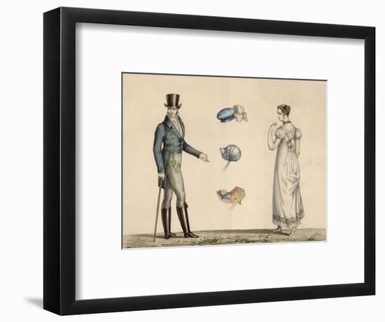 Modes for 1809-H de Viel Castel-Framed Art Print