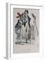 Modes parisiennes ; "Merveilleuses et Incroyables"-Antoine Charles Horace Vernet-Framed Giclee Print