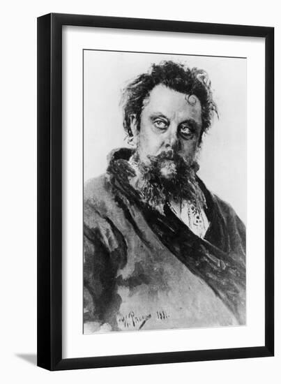 Modest Petrovich Mussorgsky Russian Composer-null-Framed Art Print