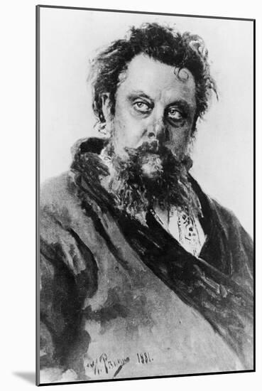 Modest Petrovich Mussorgsky Russian Composer-null-Mounted Art Print