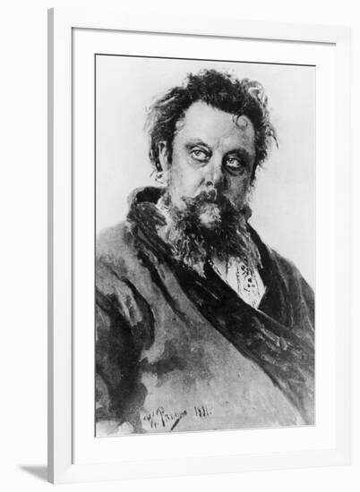 Modest Petrovich Mussorgsky Russian Composer-null-Framed Art Print