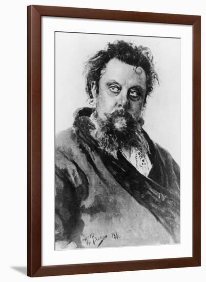 Modest Petrovich Mussorgsky Russian Composer-null-Framed Art Print