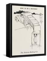 Modesty Bathing Car-William Heath Robinson-Framed Stretched Canvas