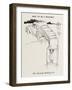 Modesty Bathing Car-William Heath Robinson-Framed Art Print