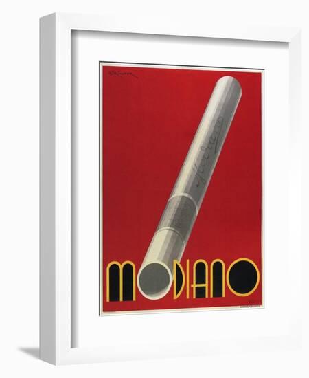 Modiano Cigs Red Italian-null-Framed Giclee Print