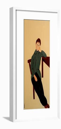 Modigliani Boy Seated, 2016-Susan Adams-Framed Giclee Print