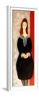 Modigliani Jean Hebuterne with Black Dress, 2016-Susan Adams-Framed Premium Giclee Print