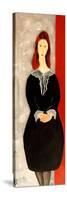 Modigliani Jean Hebuterne with Black Dress, 2016-Susan Adams-Stretched Canvas