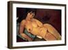 Modigliani: Nude, 1917-Amedeo Modigliani-Framed Giclee Print