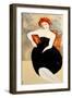 Modigliani with Pearls, 2016-Susan Adams-Framed Giclee Print