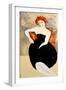 Modigliani with Pearls, 2016-Susan Adams-Framed Giclee Print