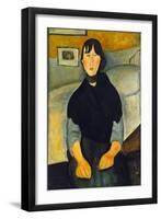 Modigliani: Woman, 1918-Amedeo Modigliani-Framed Giclee Print