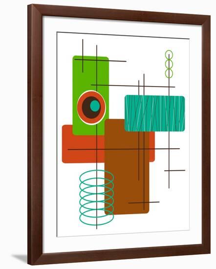 Modop in Green-Tonya Newton-Framed Art Print