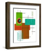 Modop in Green-Tonya Newton-Framed Art Print