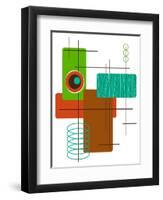 Modop in Green-Tonya Newton-Framed Art Print