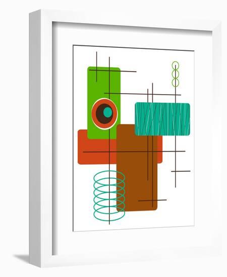 Modop in Green-Tonya Newton-Framed Art Print