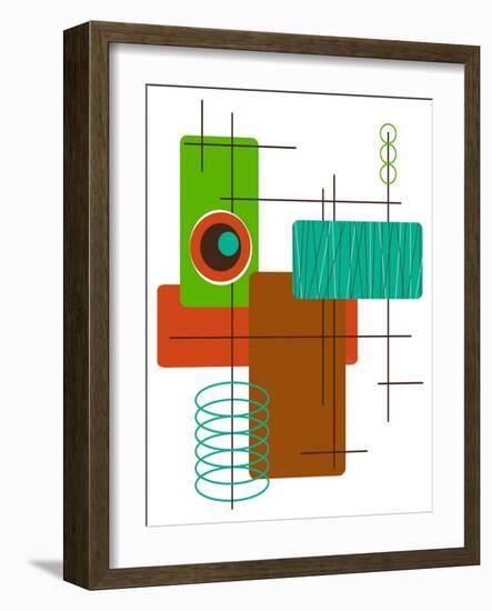 Modop in Green-Tonya Newton-Framed Art Print