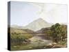 Moel Hebog from the Stepping Stone-Henry John Boddington-Stretched Canvas