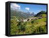 Moena, Fassa Valley, Trento Province, Trentino-Alto Adige/South Tyrol, Italian Dolomites, Italy-Frank Fell-Framed Stretched Canvas