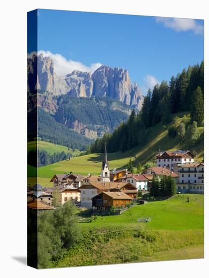 Moena, Fassa Valley, Trento Province, Trentino-Alto Adige/South Tyrol, Italian Dolomites, Italy-Frank Fell-Stretched Canvas