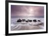 Moeraki Boulders, Koekohe Beach, Otago, New Zealand, October 2010-David Allemand-Framed Photographic Print