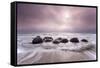 Moeraki Boulders, Koekohe Beach, Otago, New Zealand, October 2010-David Allemand-Framed Stretched Canvas