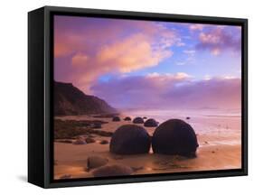 Moeraki Boulders, Moeraki, Otago, South Island, New Zealand, Pacific-Jochen Schlenker-Framed Stretched Canvas