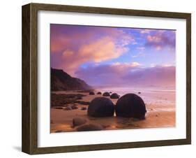 Moeraki Boulders, Moeraki, Otago, South Island, New Zealand, Pacific-Jochen Schlenker-Framed Photographic Print