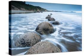 Moeraki Boulders, Moeraki, Otago, South Island, New Zealand, Pacific-John Alexander-Stretched Canvas