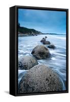 Moeraki Boulders, Moeraki, Otago, South Island, New Zealand, Pacific-John Alexander-Framed Stretched Canvas