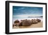 Moeraki Boulders New Zealand-null-Framed Art Print