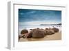 Moeraki Boulders New Zealand-null-Framed Art Print