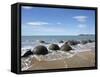 Moeraki Boulders, North Otago, South Island, New Zealand-David Wall-Framed Stretched Canvas