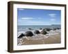 Moeraki Boulders, North Otago, South Island, New Zealand-David Wall-Framed Photographic Print