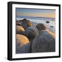 Moeraki Boulders, Otago, South Island, New Zealand-Rainer Mirau-Framed Photographic Print