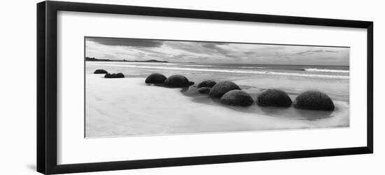 Moeraki Boulders Panorama-Monte Nagler-Framed Giclee Print