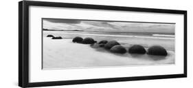 Moeraki Boulders Panorama-Monte Nagler-Framed Giclee Print