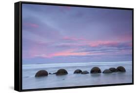 Moeraki Boulders, South Island, New Zealand-Doug Pearson-Framed Stretched Canvas